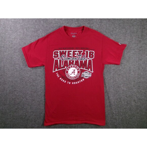Alabama Crimson Tide Shirt Mens S Red Sweet 16 March Madness Logo Champion - Picture 1 of 9